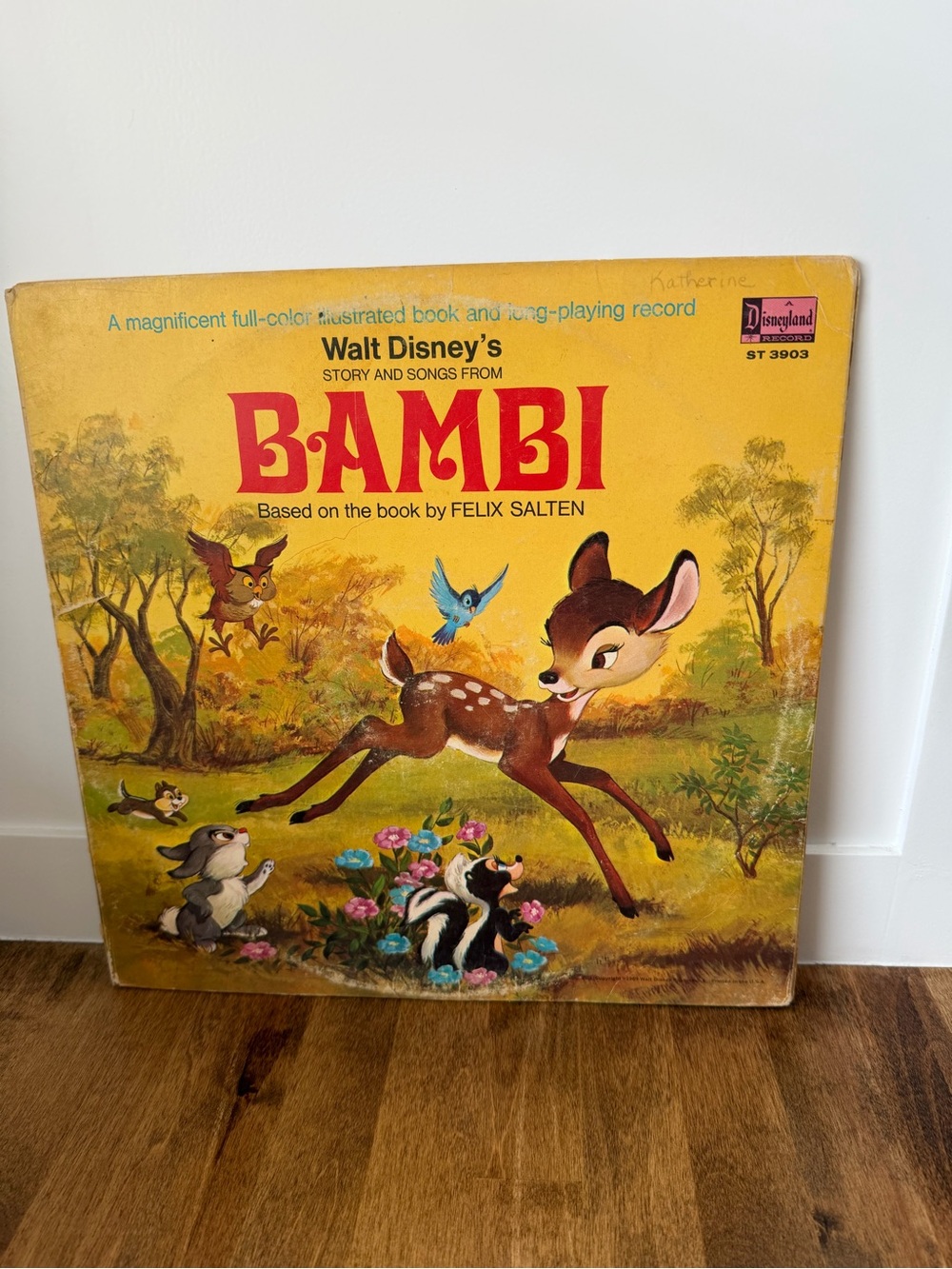 Walt Disney's BAMBI Vintage Record – 1969